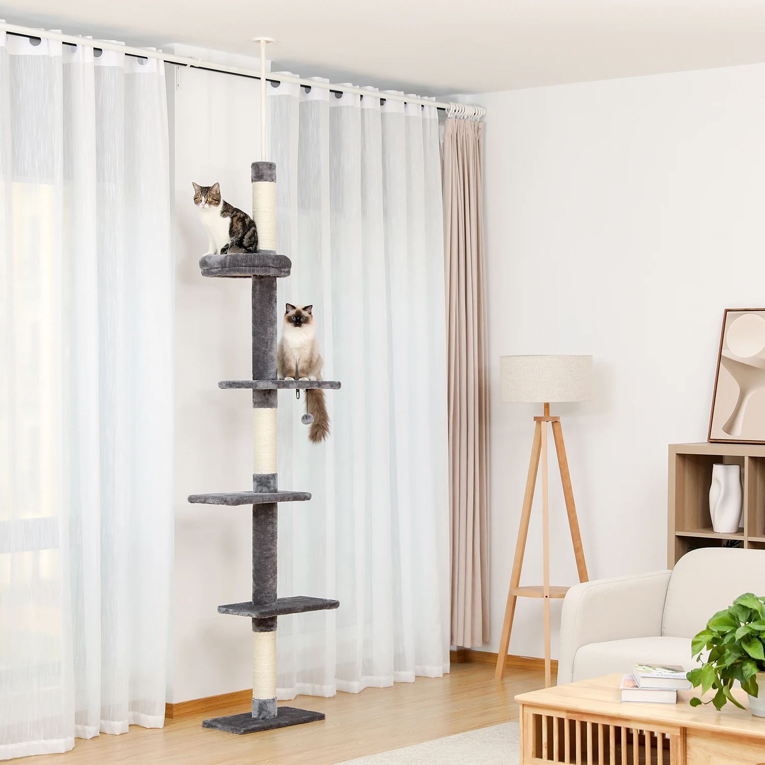 Towering Fun: The Ultimate Cat Scratching Post