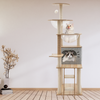 VertiNest™ 5-Tier Luxury Cat Tower – Design in Legno Naturale con Tiragraffi e Cuccia