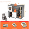 VelvetPaw™ Litter Lounge – Elegante Mobile Lettiera 3-in-1 per Gatti