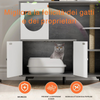 VelvetPaw™ Litter Lounge – Elegante Mobile Lettiera 3-in-1 per Gatti