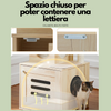 Palm Retreat – Torre Tiragraffi in Legno con Lettiera Integrata & Design Tropicale