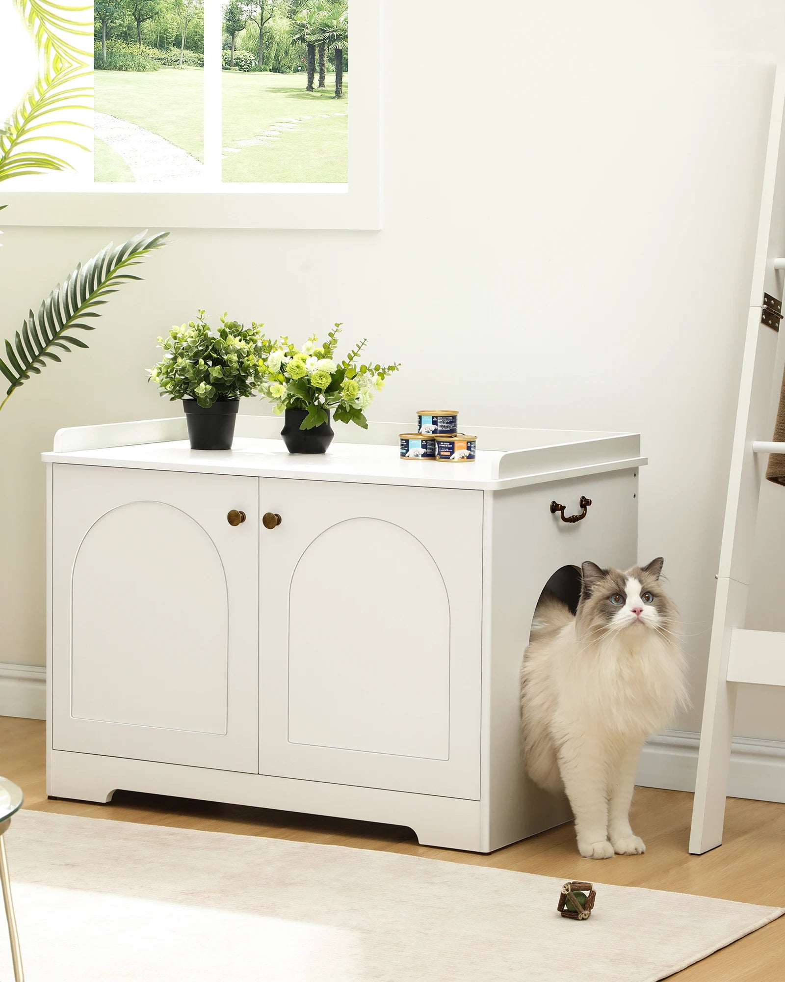 LuxeHide™ Cat Cabinet – Mobile Lettiera Elegante e Multifunzionale per Gatti