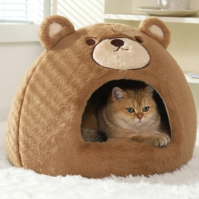 Funny Grizzly Bear Bed: The Perfect Shelter for Your Kitty