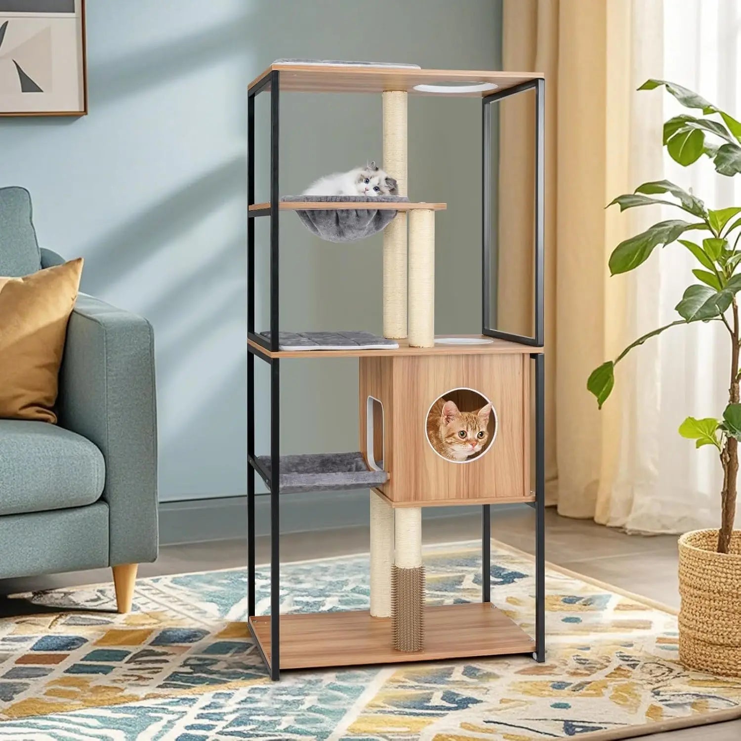 SkyPalace™ – Torre Tiragraffi Panoramica di Lusso per Gatti