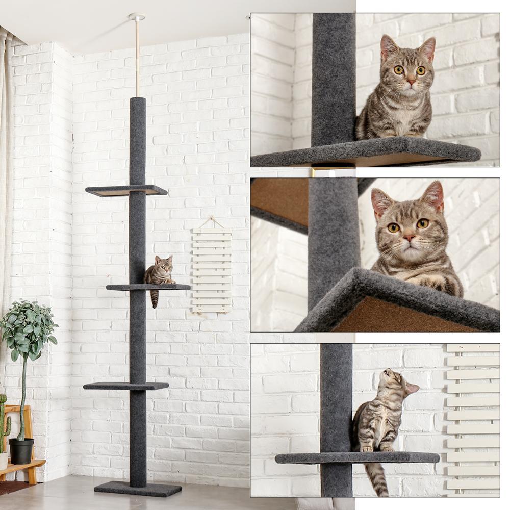 Il tiragraffi regolabile 228-274 di miao cat store ha la possibilità di personalizzare l'altezza in base al soffitto. Il nostro tiragraffi fornisce ore di gioco fisico e stimolazione mentale al tuo gatto. Il design che va dal pavimento al soffitto crea un'emozionante struttura di arrampicata verticale per il tuo amico peloso oltre a risparmiare prezioso spazio sul pavimento di casa. 